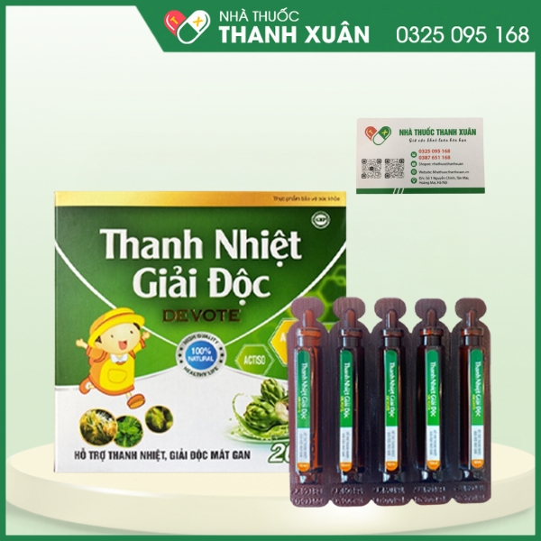 Thanh nhiệt giải độc Devote - Hỗ trợ thanh nhiệt, giải độc mát gan, bảo vệ gan